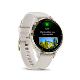 Garmin Venu 3S Cream Gold Stainless Steel Bezel with Ivory Case GM-010-02785-54