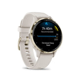 Garmin Venu 3S Cream Gold Stainless Steel Bezel with Ivory Case GM-010-02785-54