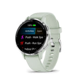 Garmin Venu 3S Silver Stainless Steel Bezel with Sage Gray Case GM-010-02785-51