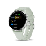 Garmin Venu 3S Silver Stainless Steel Bezel with Sage Gray Case GM-010-02785-51