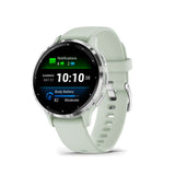 Garmin Venu 3S Silver Stainless Steel Bezel with Sage Gray Case GM-010-02785-51