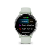 Garmin Venu 3S Silver Stainless Steel Bezel with Sage Gray Case GM-010-02785-51