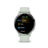 Garmin Venu 3S Silver Stainless Steel Bezel with Sage Gray Case GM-010-02785-51