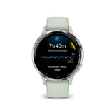 Garmin Venu 3S Silver Stainless Steel Bezel with Sage Gray Case GM-010-02785-51
