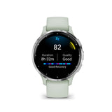Garmin Venu 3S Silver Stainless Steel Bezel with Sage Gray Case GM-010-02785-51
