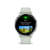 Garmin Venu 3S Silver Stainless Steel Bezel with Sage Gray Case GM-010-02785-51