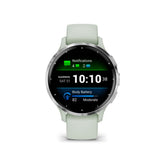 Garmin Venu 3S Silver Stainless Steel Bezel with Sage Gray Case GM-010-02785-51