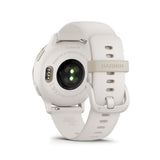 Garmin Vivoactive 5 Cream Gold Aluminum Bezel with Ivory Case and Silicone Band GM-010-02862-51