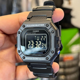 Casio General Digital Black Resin Strap Men Watch W-218H-1BVDF-P