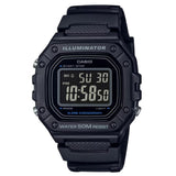 Casio General Digital Black Resin Strap Men Watch W-218H-1BVDF-P