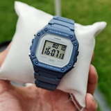 Casio General Digital Resin Strap Women Watch W-218HC-2AVDF-P