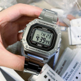 Casio General Digital Silver Stainless Steel Strap Men Watch W-218HD-1AVDF-P
