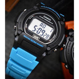 CASIO SPORTY W-219H-2A2VDF DIGITAL BLUE RESIN MEN WATCH
