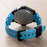 CASIO SPORTY W-219H-2A2VDF DIGITAL BLUE RESIN MEN WATCH