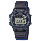 Casio General Digital Leather Cloth Strap Men Watch W-220HF-2AVDF