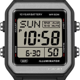 Casio General Digital Black Resin Strap Men's Watch W-221H-1AVDF