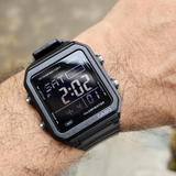 Casio General Digital Black Resin Strap Unisex Watch W-221H-1BVDF-P