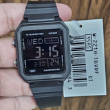 Casio General Digital Black Resin Strap Unisex Watch W-221H-1BVDF-P
