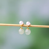 AG Collective Jewelry – Jade Pearl Elegance Earrings