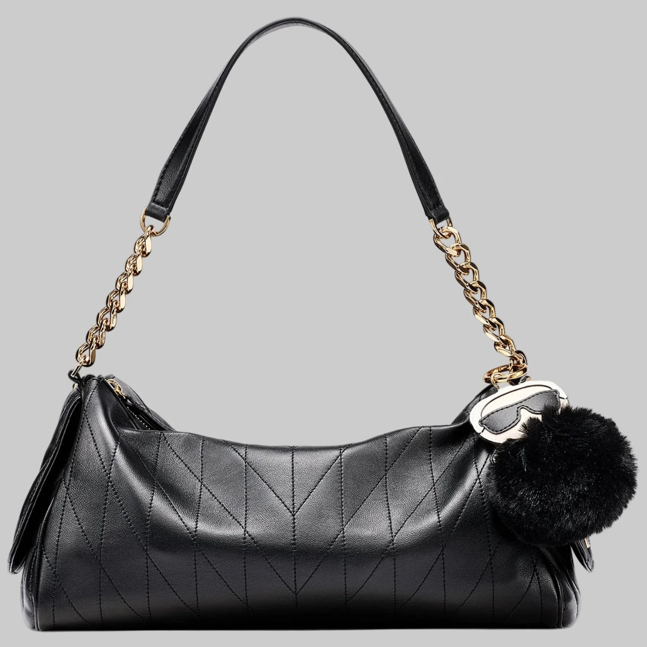 Karl Lagerfeld Paris LAFAYETTE SATCHEL WITH KARL PUFF CHARM - Black | Until June 19 Only