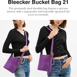 COACH Bleecker Bucket Bag 21 - Violet Suede | Until June 19 Only