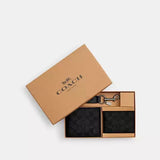 COACH Boxed 3-In-1 Wallet Gift Set In Signature Canvas - Black | Until June 22 Only