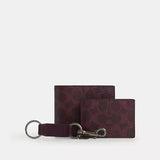 COACH Boxed 3-In-1 Wallet Gift Set In Signature Canvas - Black Currant | Until June 22 Only