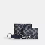 COACH Boxed 3-In-1 Wallet Gift Set In Signature Canvas - Charcoal/Black | Until June 22 Only