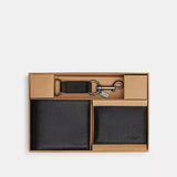 COACH Boxed 3-In-1 Wallet Gift Set In Signature Canvas - Pebbled Leather/Black | Until June 22 Only