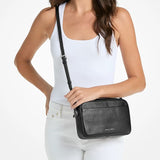 Michael Kors Jet Set Large Pebbled Leather Camera Crossbody Bag - Black | Until June 23 Only