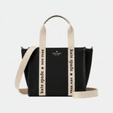 KATE SPADE Kip Canvas Small Tote Black | Until June 29 Only