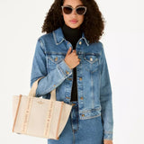 KATE SPADE Kip Canvas Small Tote Light Fawn | Until June 29 Only