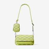 Michael Kors Jet Set Travel Small Logo Jacquard Lime Crossbody Bag With Pouch | Until June 29 Only