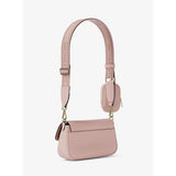 Michael Kors Jet Set Travel Small Pebbled Leather Crossbody Bag With Pouch Powder Blush | Until June 29 Only