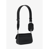 Michael Kors Jet Set Travel Small Pebbled Leather Crossbody Bag With Pouch Black | Until June 29 Only