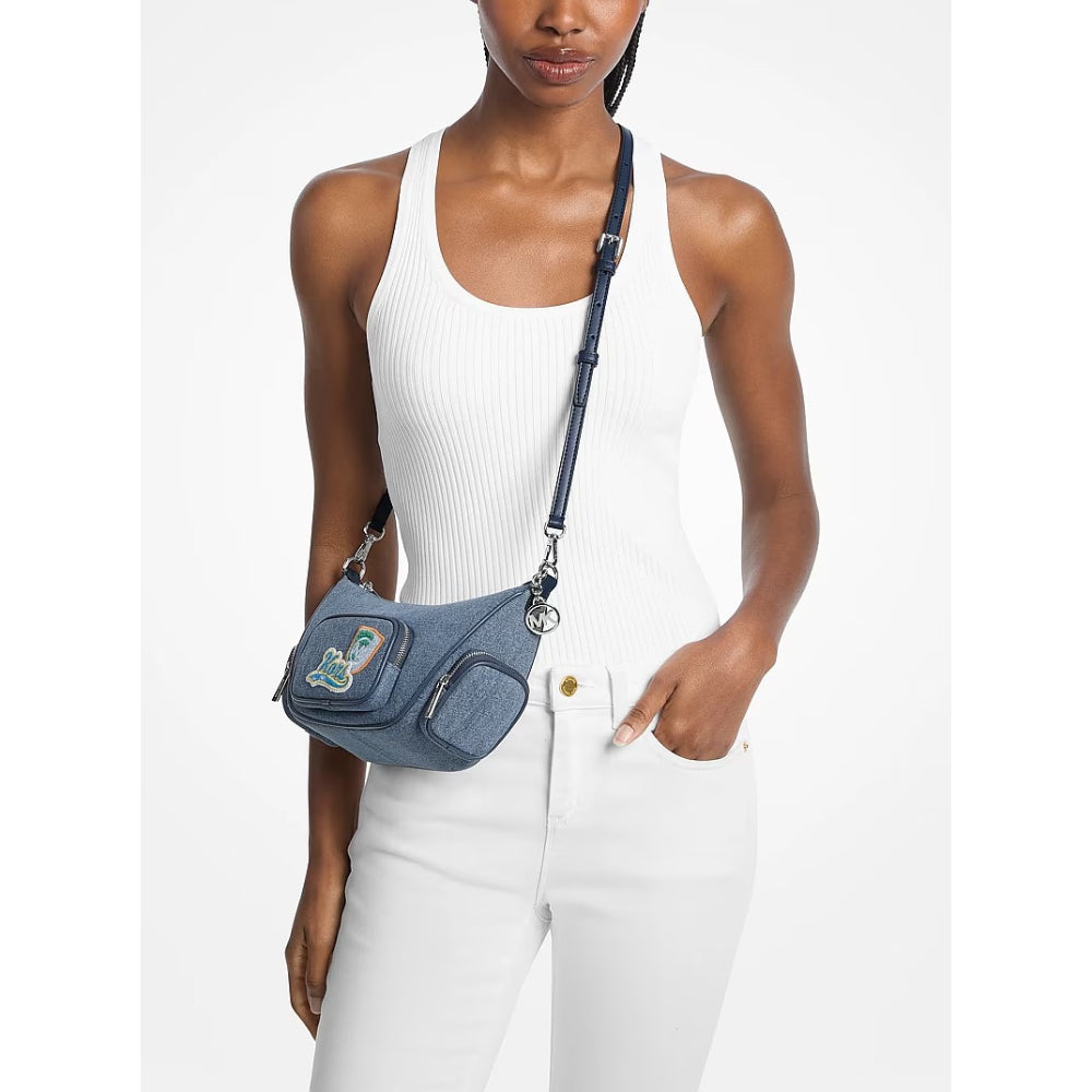 Michael Kors Merritt Small Embellished Denim Convertible Crossbody Bag | Until June 29 Only