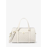 Michael Kors Jet Set Travel Medium Signature Logo Duffel Crossbody Bag LT CRM MULTI | Until June 29 Only