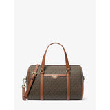 Michael Kors Jet Set Travel Medium Signature Logo Duffel Crossbody Bag Brown | Until June 29 Only