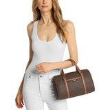 Michael Kors Jet Set Travel Medium Signature Logo Duffel Crossbody Bag Brown | Until June 29 Only