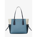 Michael Kors Voyager Large Color-Block Signature Logo Tote Bag Denim Multi | Until June 29 Only