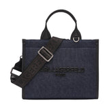 Karl Lagerfeld Paris  KRISTINA SMALL TOTE WITH TOP ZIPPER Denim Blue | Until July 13 Only