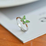 AG Collective Jewelry – Verdant Bloom Hetian Ring (Adjustable)