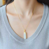 AG Collective Jewelry – Ginkgo Serenity Jade Pendant