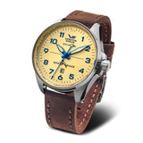 Vostok Europe Leather Strap Men Watch YN55-325A663-L