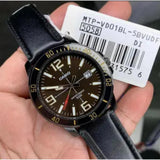 CASIO GENERAL MTP-VD01BL-5BVUDF-P BROWN DIAL BLACK STRAP MEN'S WATCH