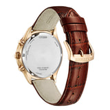 Citizen Eco-Drive Chronograph Brown Leather Watch AT2573-07X