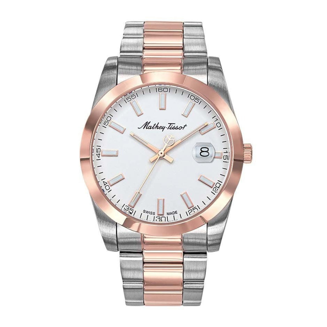 Mathey-Tissot Mathy I Collection Two-Tone Rose Gold H450R Series Men's Watch