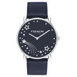 COACH ELLIOT STARS DIAL BLUE LEATHER STRAP WATCH 14504376