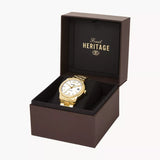 FOSSIL ME3226 HERITAGE AUTOMATIC GOLD-TONE STEEL WATCH