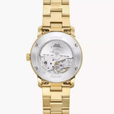 FOSSIL ME3226 HERITAGE AUTOMATIC GOLD-TONE STEEL WATCH